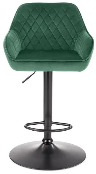 Scaun de bar H103 velvet verde