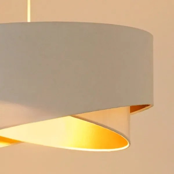 Lustră LED pe cablu Brilagi LYRA 1xE27/15W/230V alb/auriu