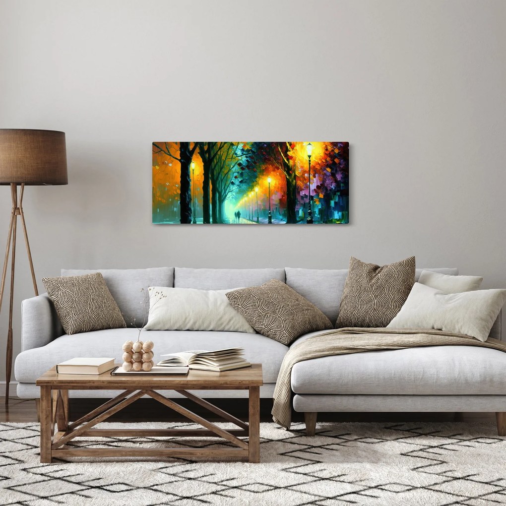 Tablou - Plimbare de noapte (120x50 cm)