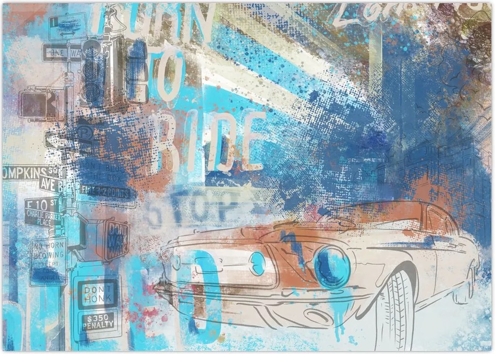 Tablou - Născut să călătorească (70x50 cm)