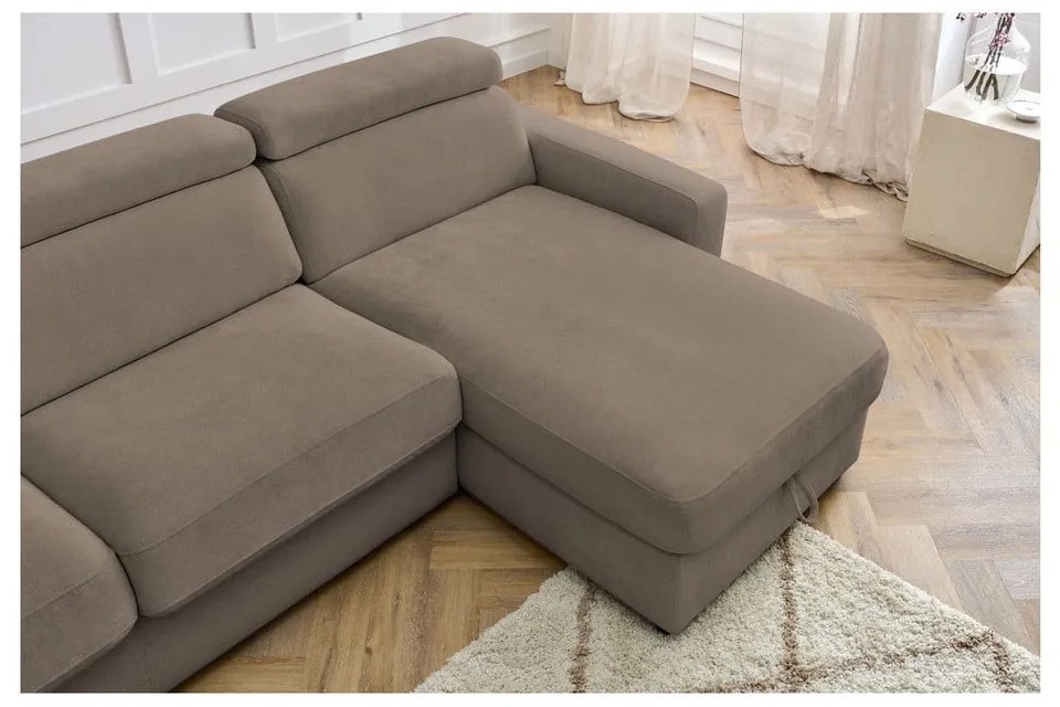 Colțar maro extensibil (cu colț variabil) Monaco – Bobochic Paris