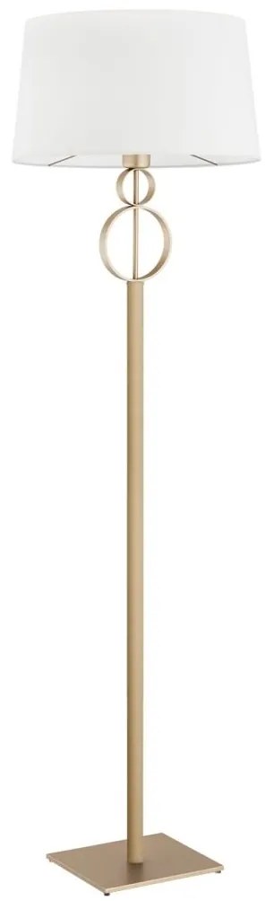 Lampadar, lampa de podea design modern Perseo crem, auriu