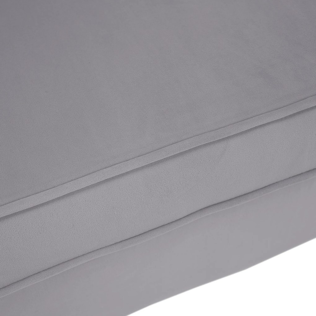 Canapea de design cu 2 locuri, ţesătură Velvet gri/gold crom auriu, EZIO TYP 2