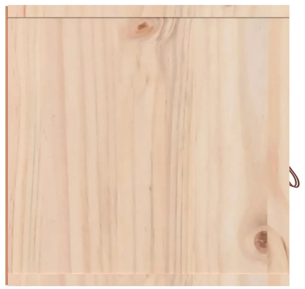 Dulap de perete, 80x30x30 cm, lemn masiv de pin 1, Maro