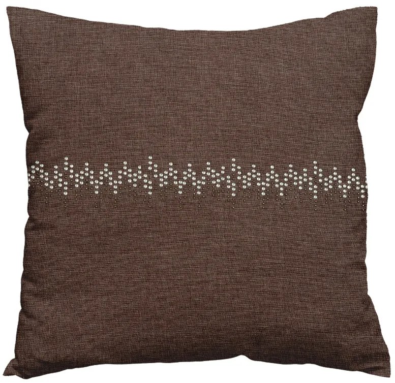 Husa de perna decorativa MELODY 40x40 cm, maro inchis
