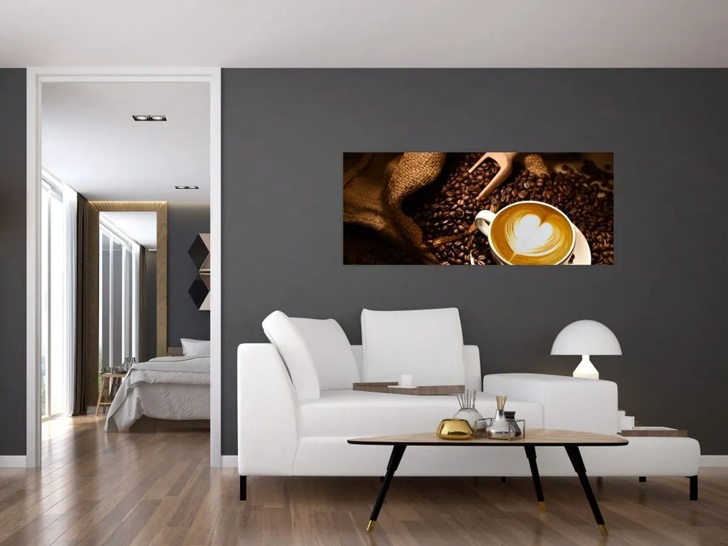 Tablou - O ceașcă de cafea (120x50 cm)