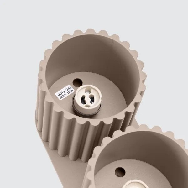 Sollux SL.1815 - Spot AURA 2xGU10/10W/230V taupe