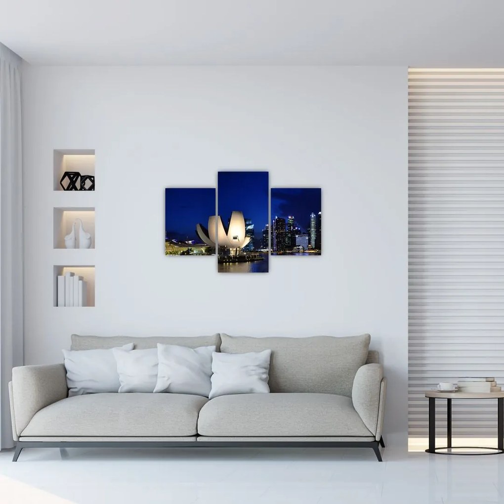 Tablou Singapore nocturn (90x60 cm)