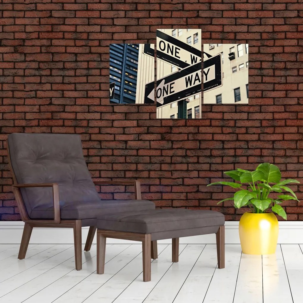 Tablou - New York ONE WAY (90x60 cm)