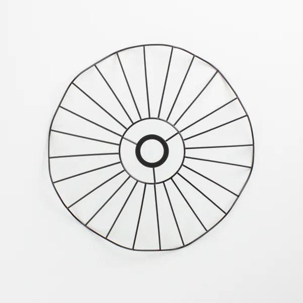 Abajur universal CURITIBA, diametru 40 cm, negru