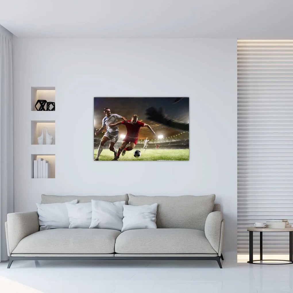 Tablou - Fotbaliști în acțiune (90x60 cm)