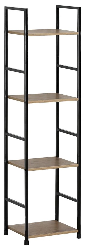 Raft GD-214 OAK Leik, 4 etajere, 29,2 x 23,5 x112,5 cm, 4 etaje