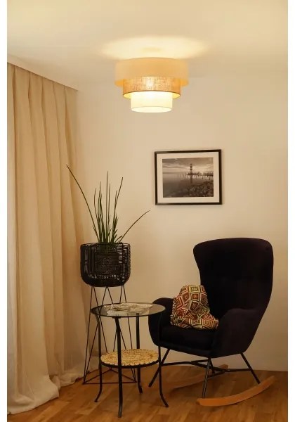 Brilagi Lustr DENVER LUNETA 1xE27/15W/230V pr. 45 bej-maro-crem