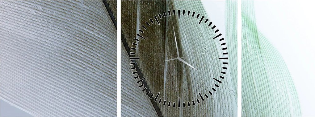 Tablou - Pene, macro (cu ceas) (90x30 cm)
