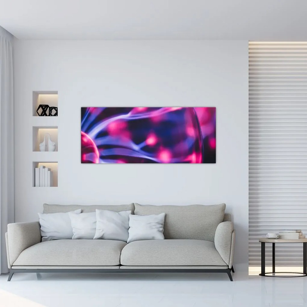 Tablou abstract mov (120x50 cm)