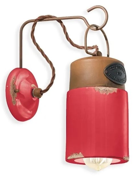 Aplica de perete design retro realizat manual din ceramica INDUSTRIAL