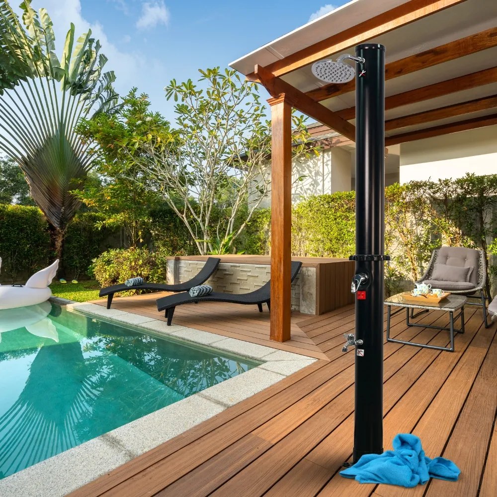 Duș solar DELFINA, 20 l, negru Jurhan