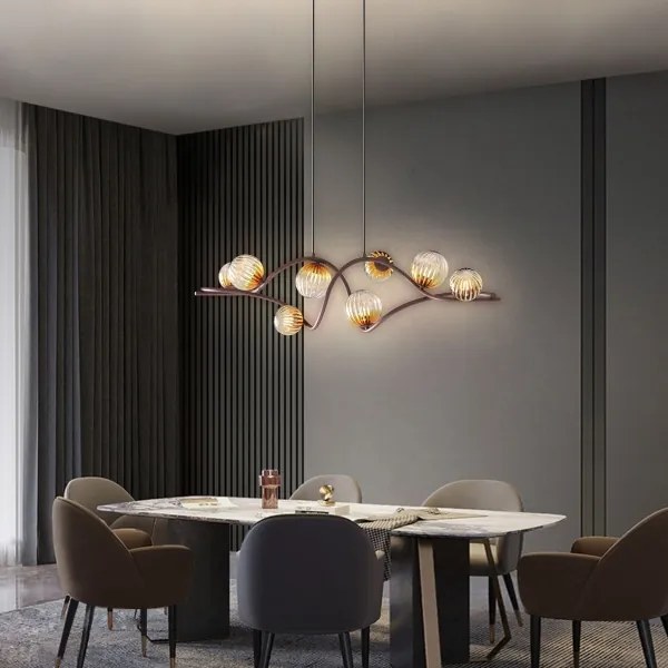 Lustră pe cablu ONLI FRIDA 8xG9/10W/230V cupru