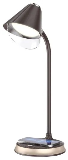 Immax 08971L - Lampă de birou LED reglabilă FINCH LED/9W/12/230V maro/auriu