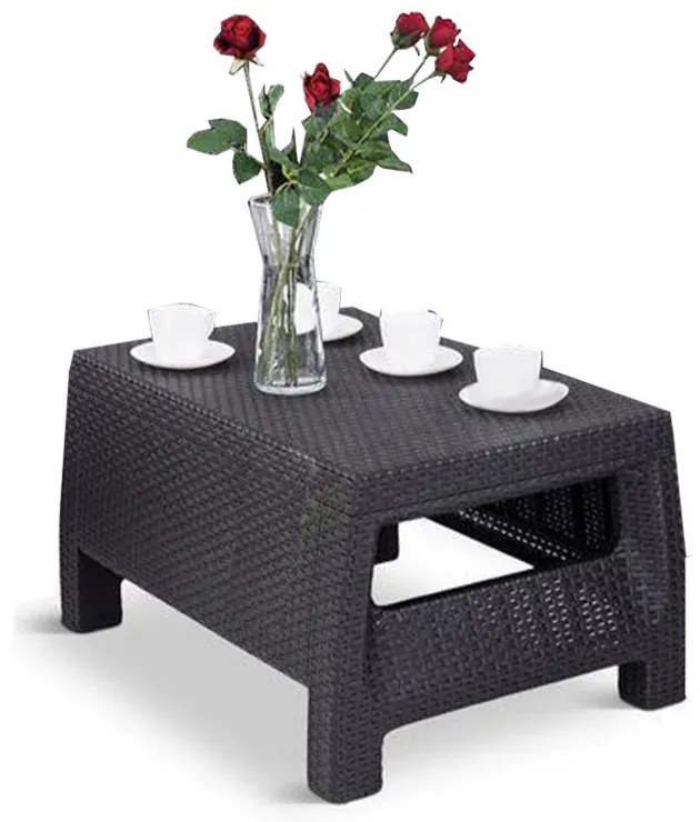Set de mobilier de grădină Corfu Love duo în culoarea grafit