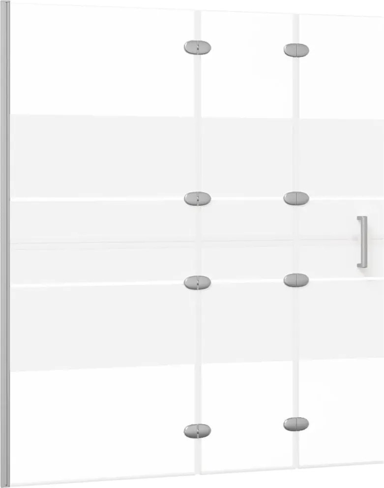 vidaXL Cabină de duș pliabilă, alb, 120x140 cm, ESG