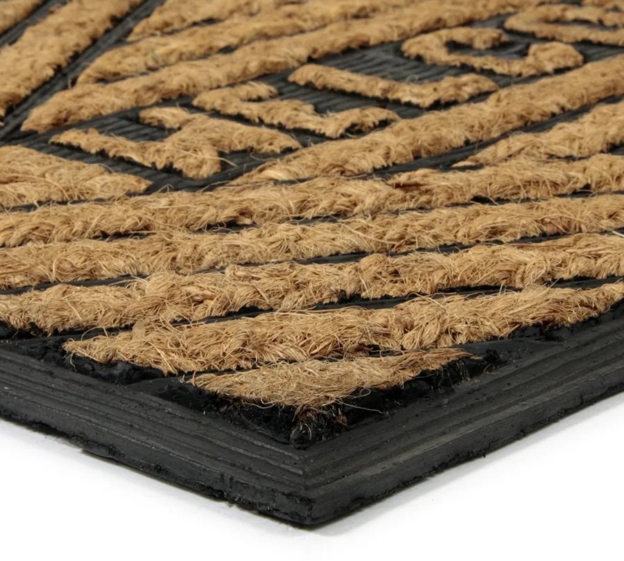 Covoraș de curățat nucă de cocos Welcome 40 x 60 x 0,8 cm, maro