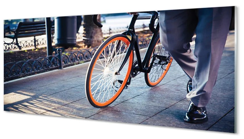 Tablouri acrilice Oraș picior de biciclete