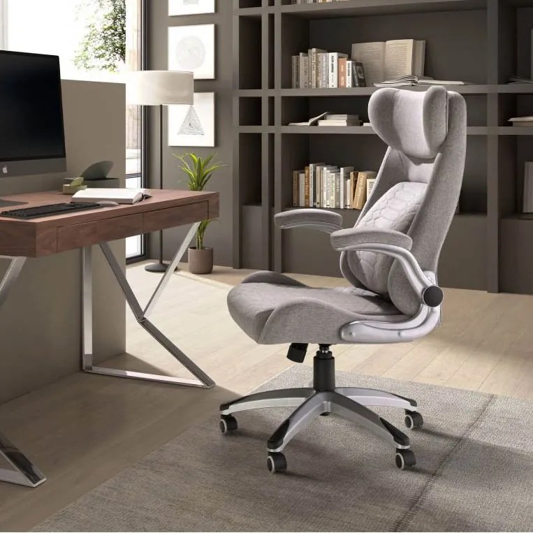 Scaun de birou modern Grey fabric