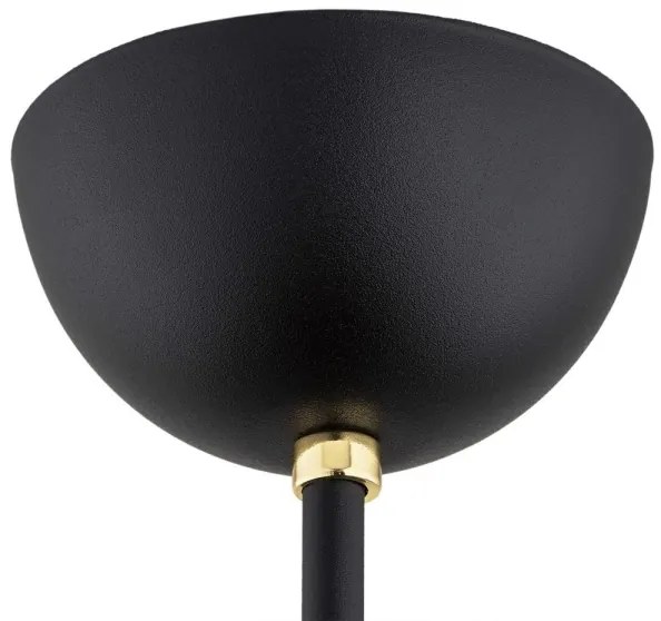 Lustră pe tijă AVILA PLUS 3xE27/15W/230V neagră/aurie/albă Argon 6144