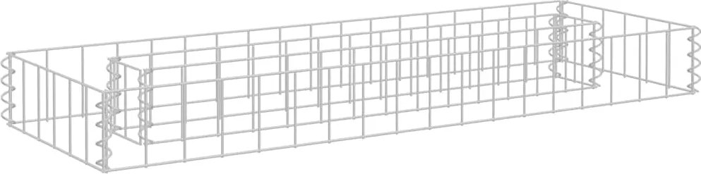 vidaXL Strat înălțat gabion, 90 x 30 x 10 cm, oțel galvanizat