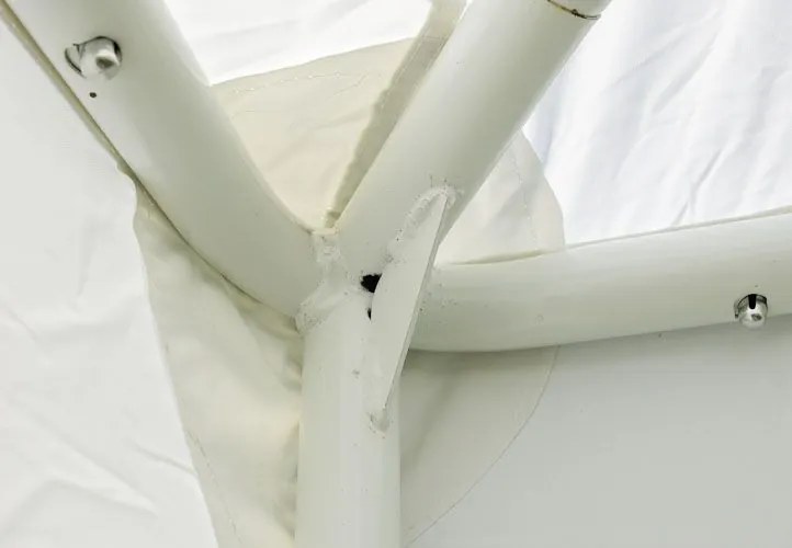 Cort de grădină - alb, 4 x 4 m