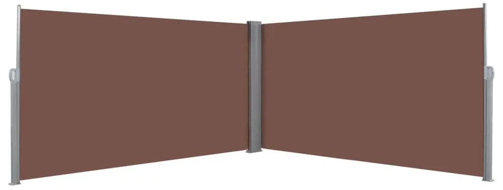vidaXL Copertină laterală retractabilă, 160 x 600 cm, maro