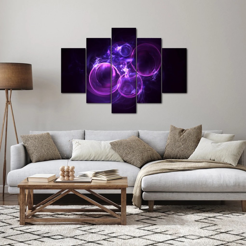 Tablou abstract cu bulbuci (150x105 cm)