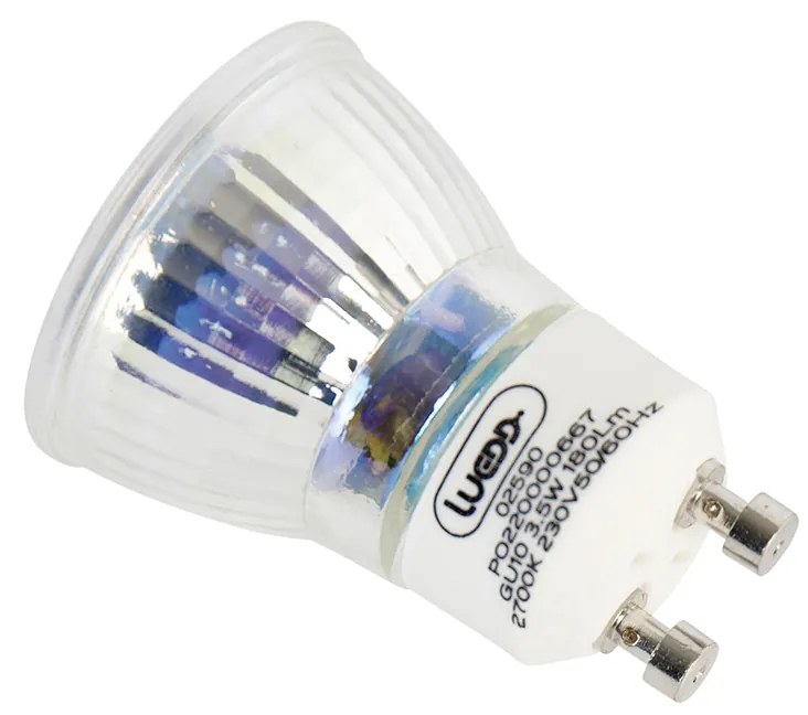 Set de 5 becuri LED GU10 35mm 3.5W 180 lm 2700K
