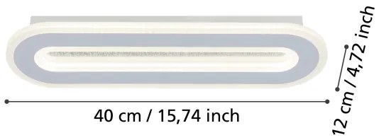 Aplică LED Eglo 901235 MACCHIONI LED/12W/230V 4000K alb