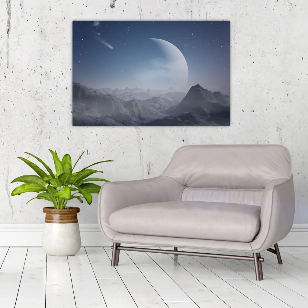 Tablou - Cer deasupra stâncilor (90x60 cm)