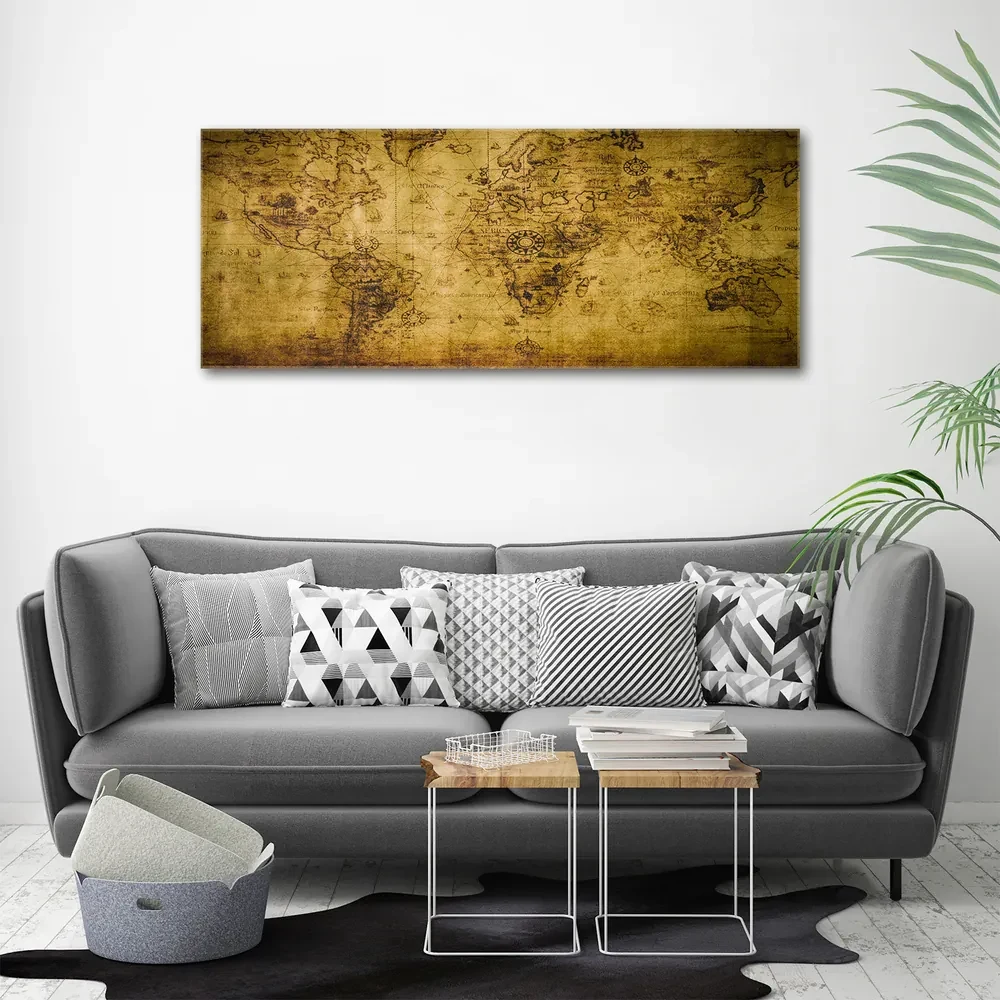 Tablou pe pânză canvas Harta lumii vechi