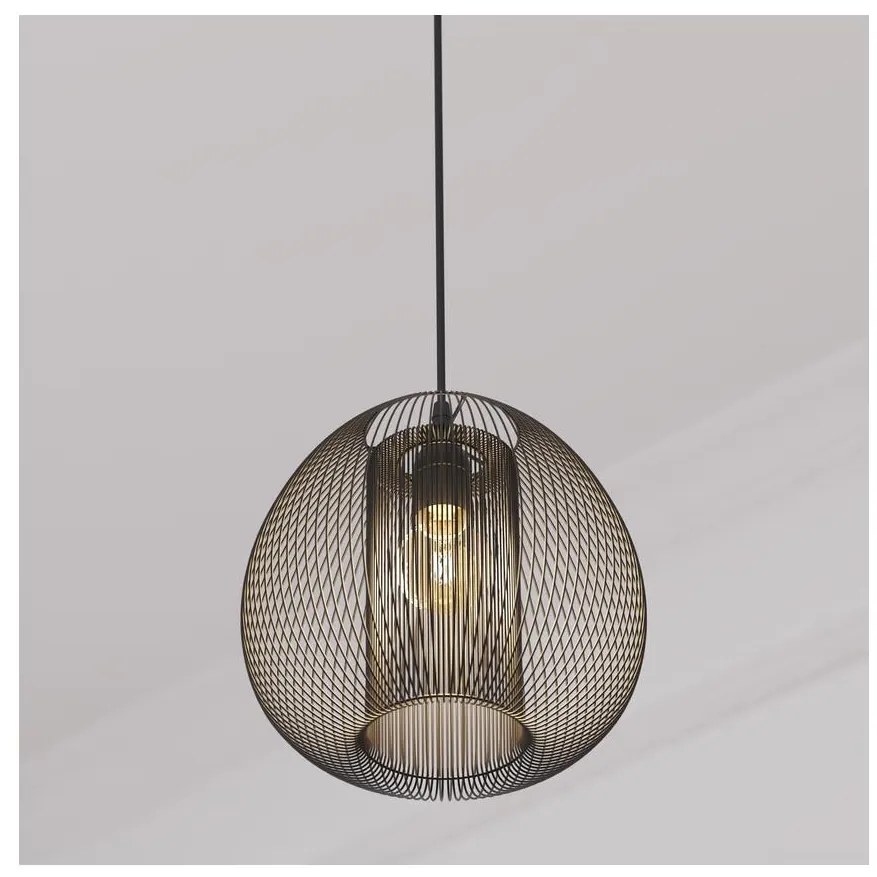 Lustră pe cablu Atmosphera NODA 1xE27/40W/230V negru