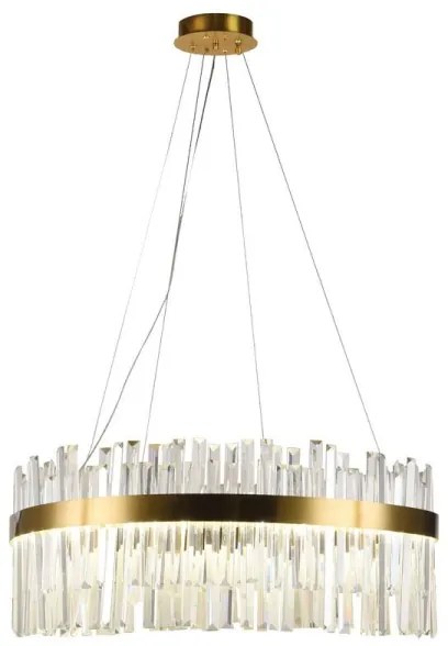 Lustră LED de cristal dimabilă pe cablu LED/80W/230V + telecomandă