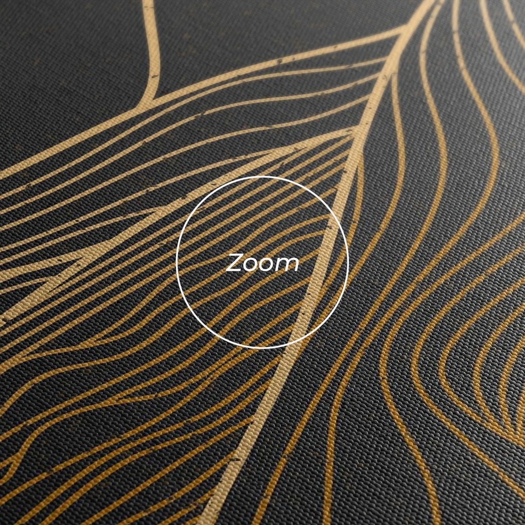Tablou Canvas, 50x100cm, Dormitor si Living, Peisaje, Munti, Golden Mountain Moon