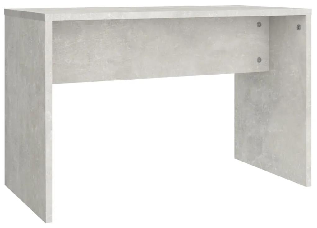 802817 vidaXL Taburet de toaletă, gri beton, 70x35x45 cm, lemn prelucrat