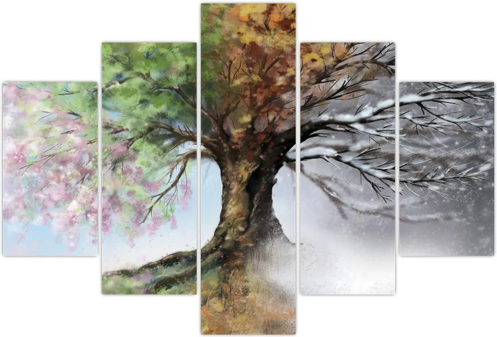 Tablou - Arborele celor patru anotimpuri (150x105 cm)