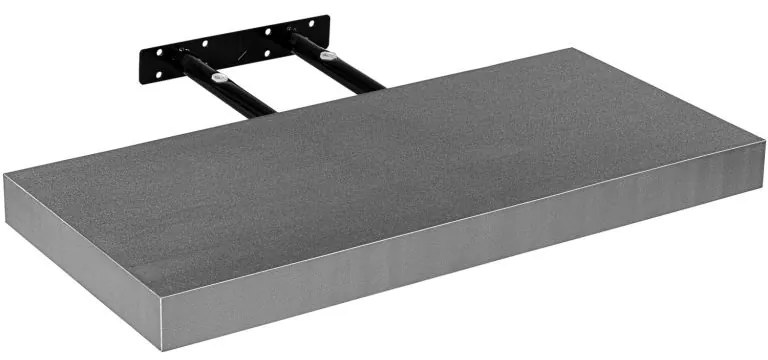 Raft de perete Stilist Volato, 110 cm, argintiu