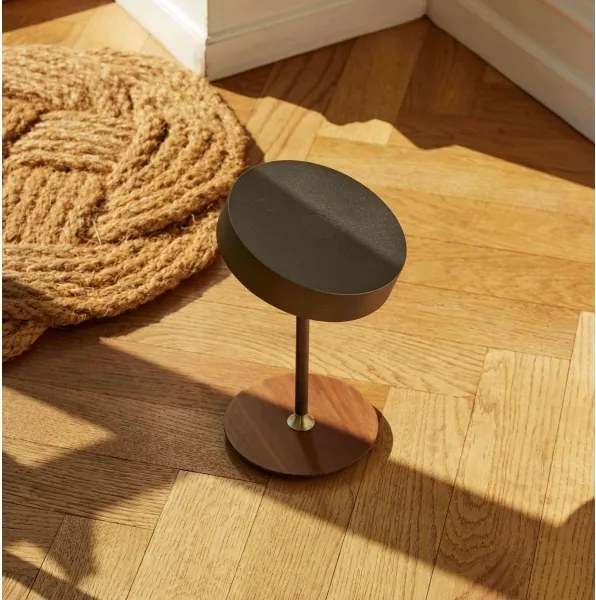 Halo Design 745791 – Lampă LED reîncărcabilă cu dimmer ON THE MOVE, LED/2,5W/4000 mAh, gri/lemn