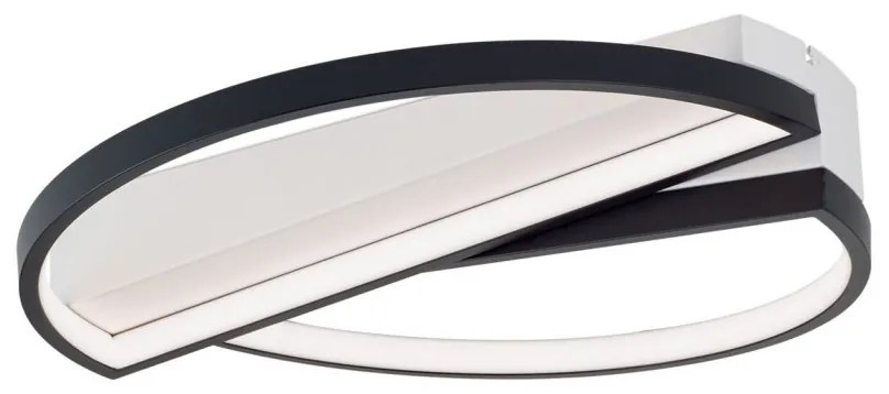 Plafoniera LED moderna design circular OLGA negru/alb