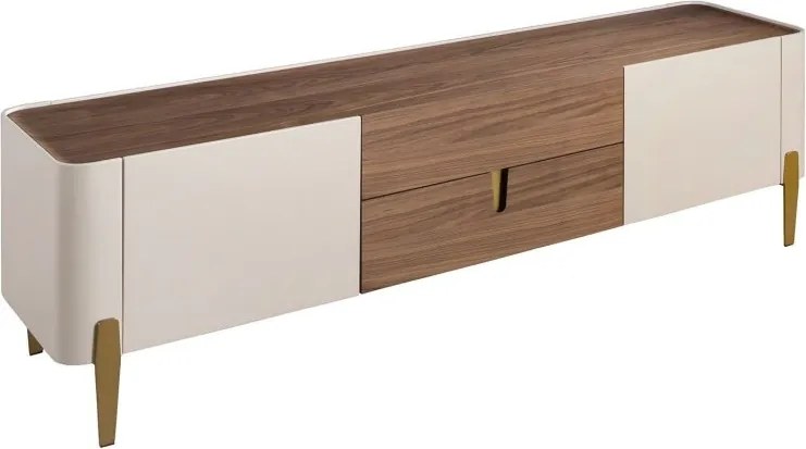 Comoda TV deosebita design LUX Walnut-Bej