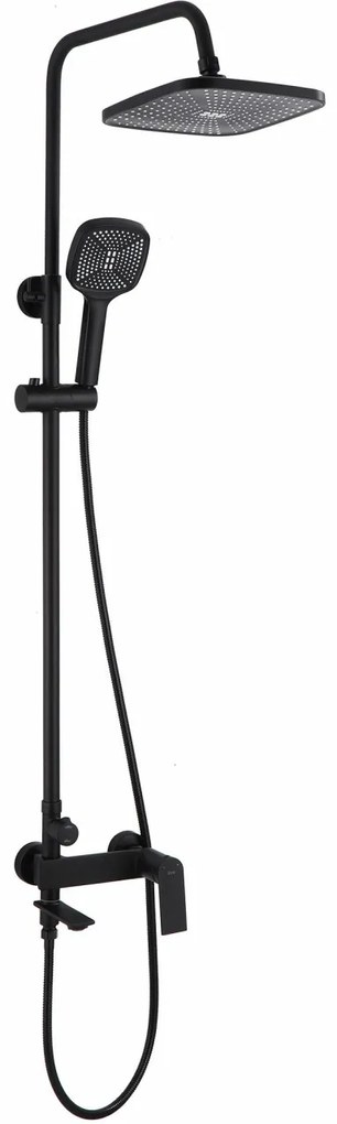 Baterie pentru dus Storm negru mat