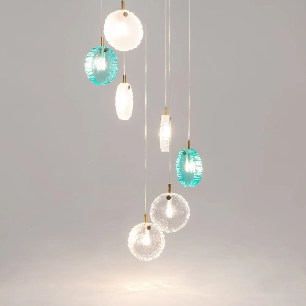 Lustra suspendata design decorativ modern Frozen 7L