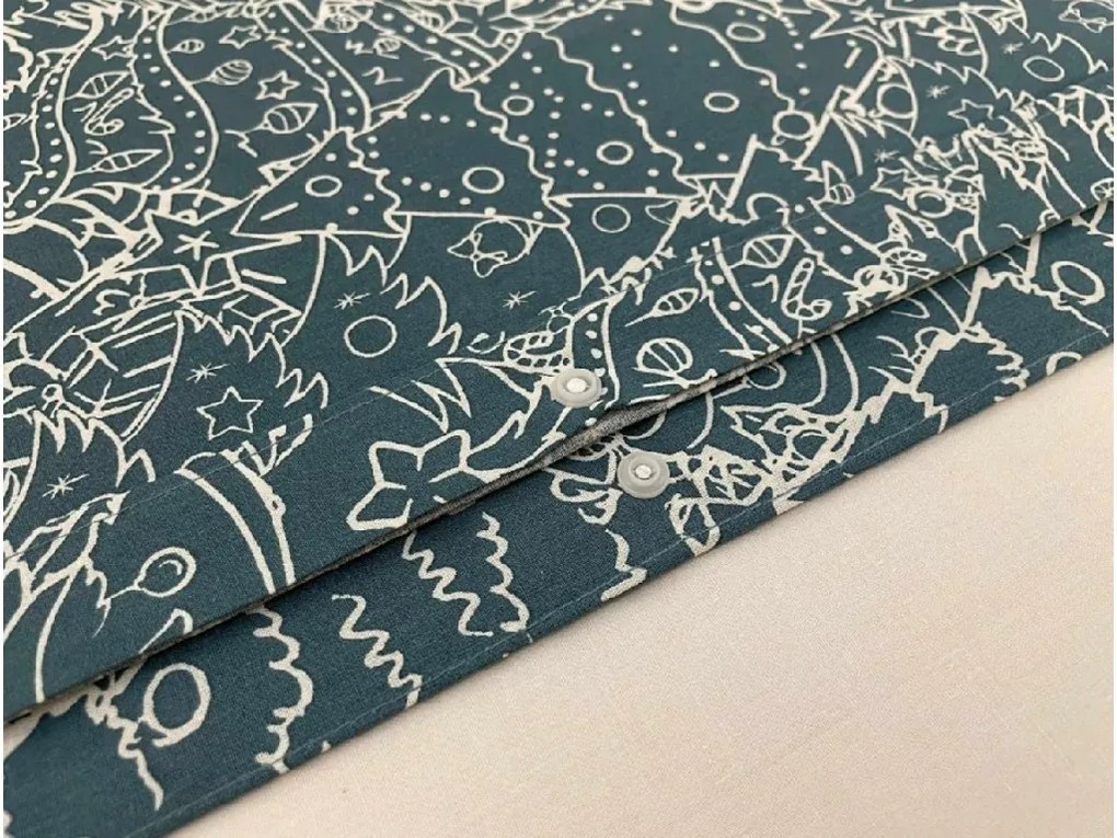 Lenjerie de pat din bumbac FROSTLINE modrozelene Dimensiune lenjerie de pat: 70 x 90 cm | 140 x 200 cm