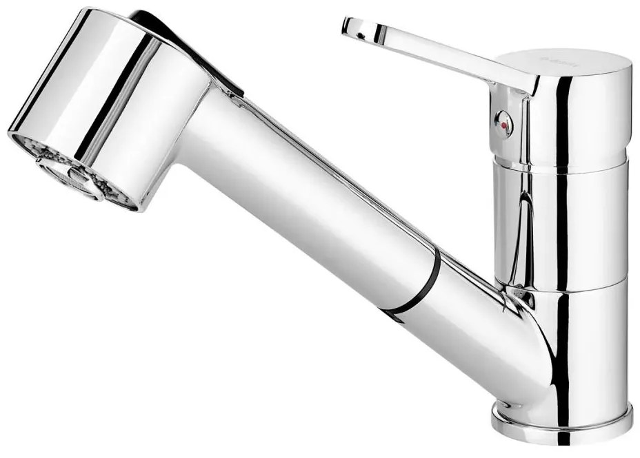 Baterie de chiuvetă cu cap de duș detașabil Deante BDN_071M NARCYZ crom lucios